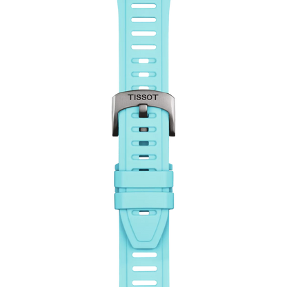 Tissot Official Ice Blue Silicone Strap Lugs 21 mm XS 2
