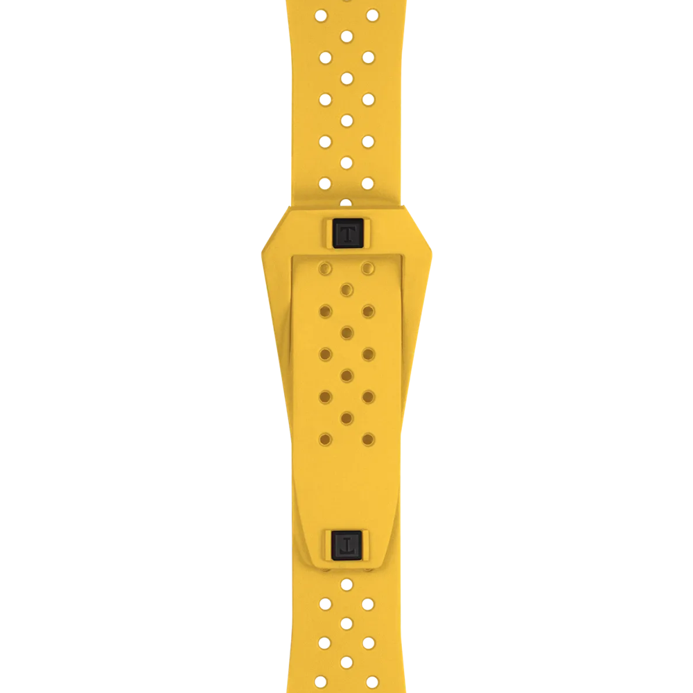 Tissot Official Yellow Sideral Rubber Strap 2