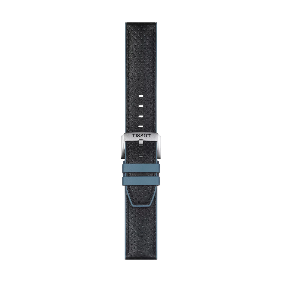 Tissot Official Blue Leather and Rubber Strap Lugs 22 mm 1
