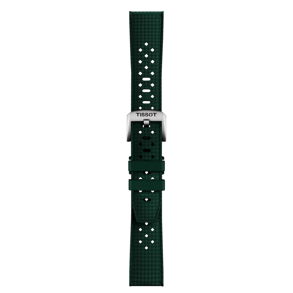Tissot Official Green Rubber Strap Lugs 20mm 1
