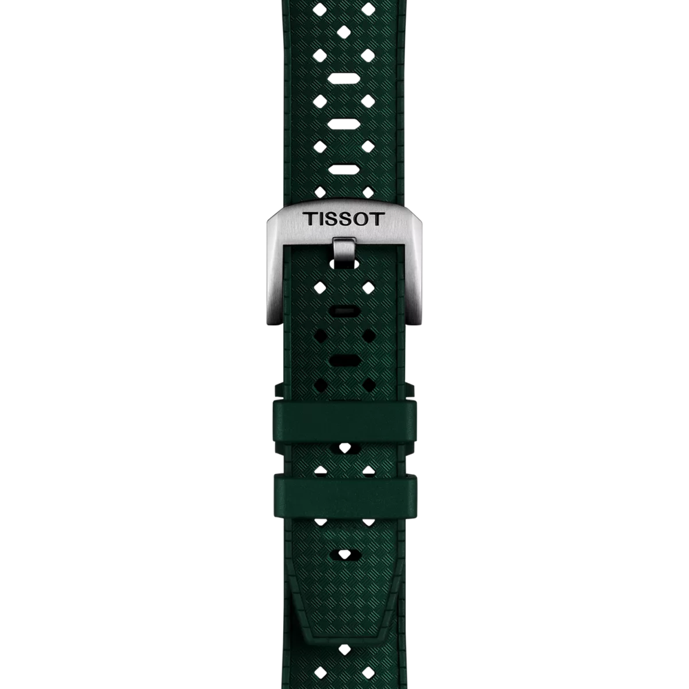 Tissot Official Green Rubber Strap Lugs 20mm 2
