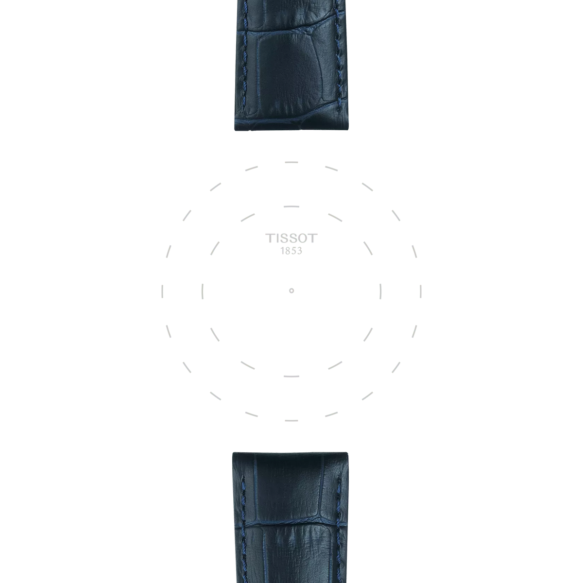 Tissot Official Blue Leather Strap Lugs 21 mm 3
