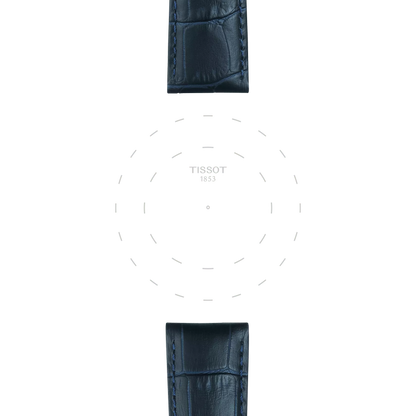 Tissot Official Blue Leather Strap Lugs 21 mm 3