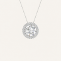 1.15CT Round Cut Certified Lab Grown Diamond Pendant