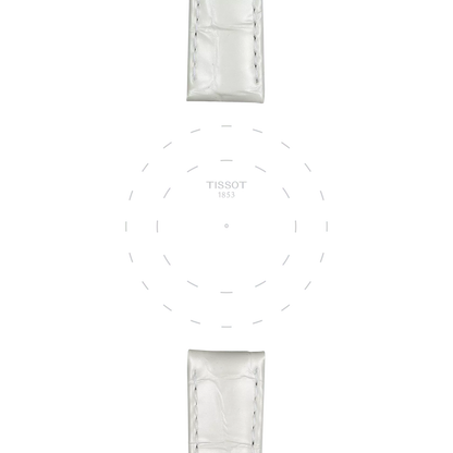 Tissot Official White Leather Strap Lugs 16 mm 3