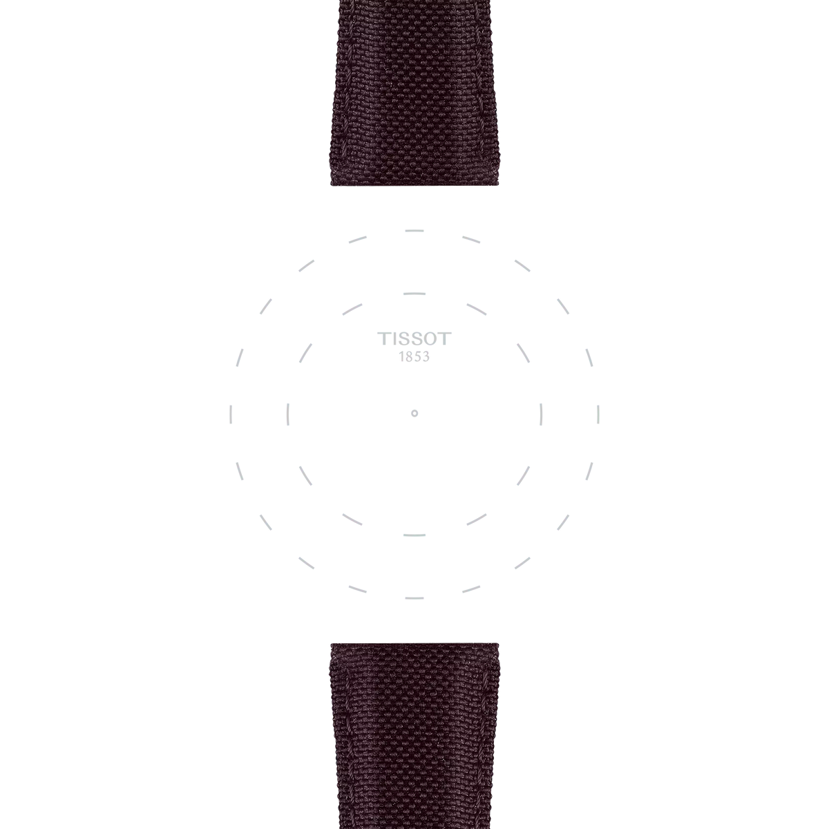 Tissot Official Brown Fabric Strap Lugs 21 mm 3