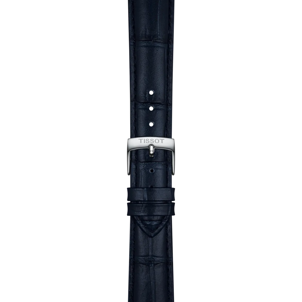 Tissot Official Blue Leather Strap Lugs 18mm 2