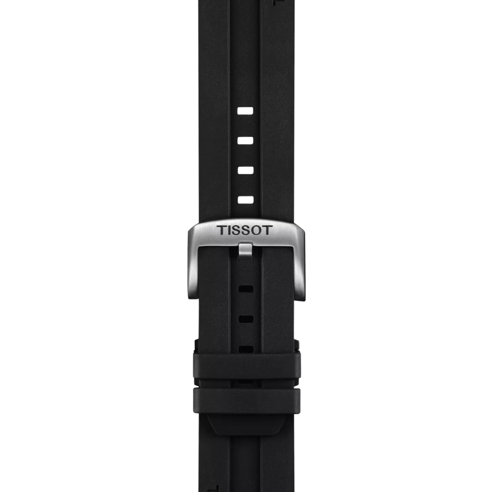 Tissot Official Black Rubber Strap Lugs 22mm 2
