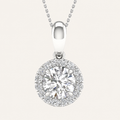 0.60CT Round Cut Lab Grown Diamond Pendant