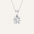 0.50CT Round Cut Lab Grown Diamond Pendant