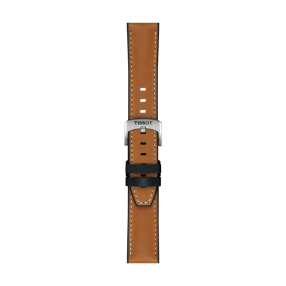 Tissot Official Light Brown Leather Strap Lugs 21 mm 1
