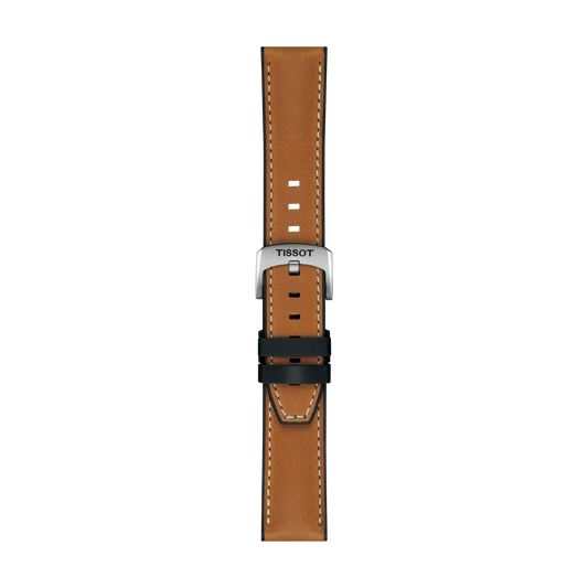 Tissot Official Light Brown Leather Strap Lugs 21 mm 1