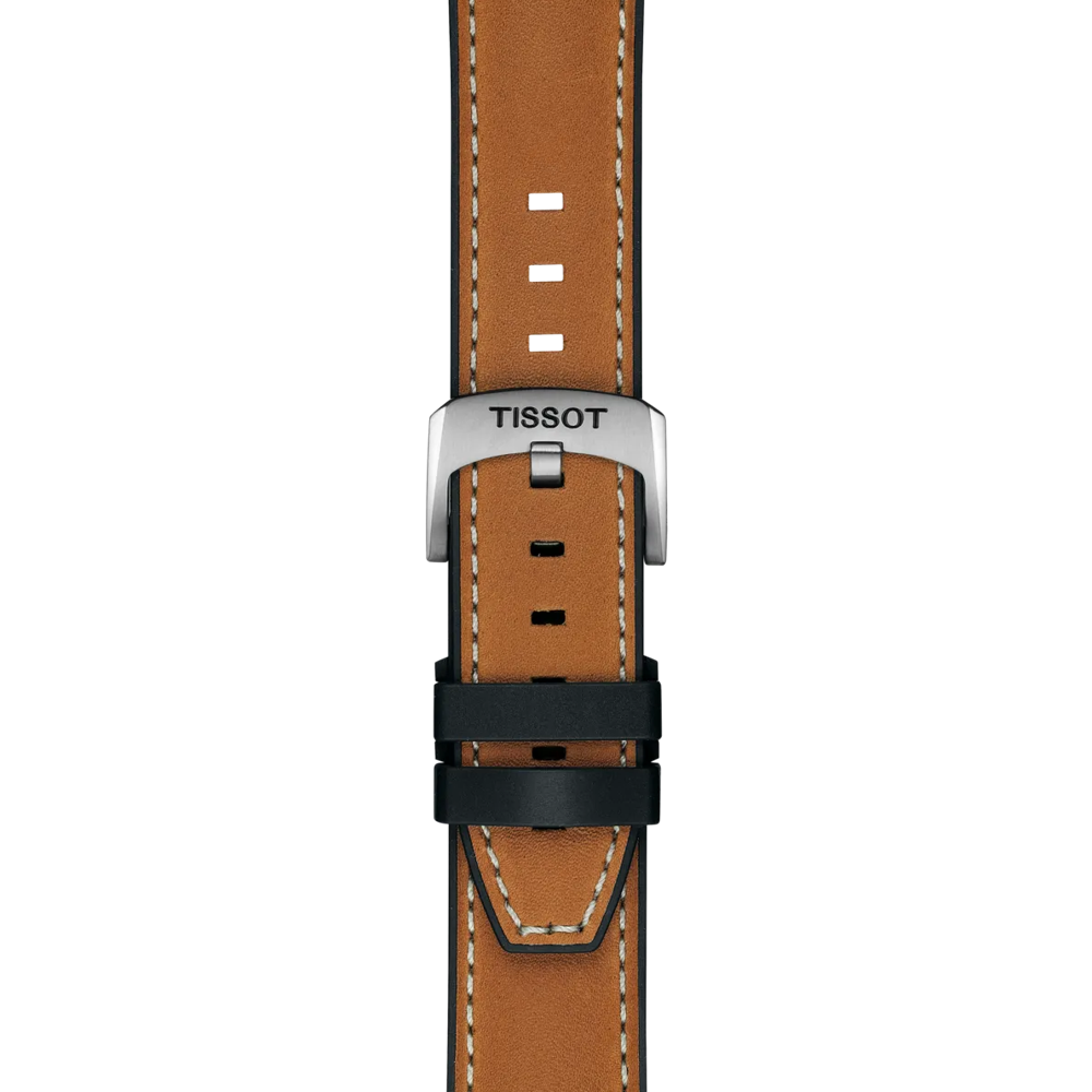 Tissot Official Light Brown Leather Strap Lugs 21 mm 2