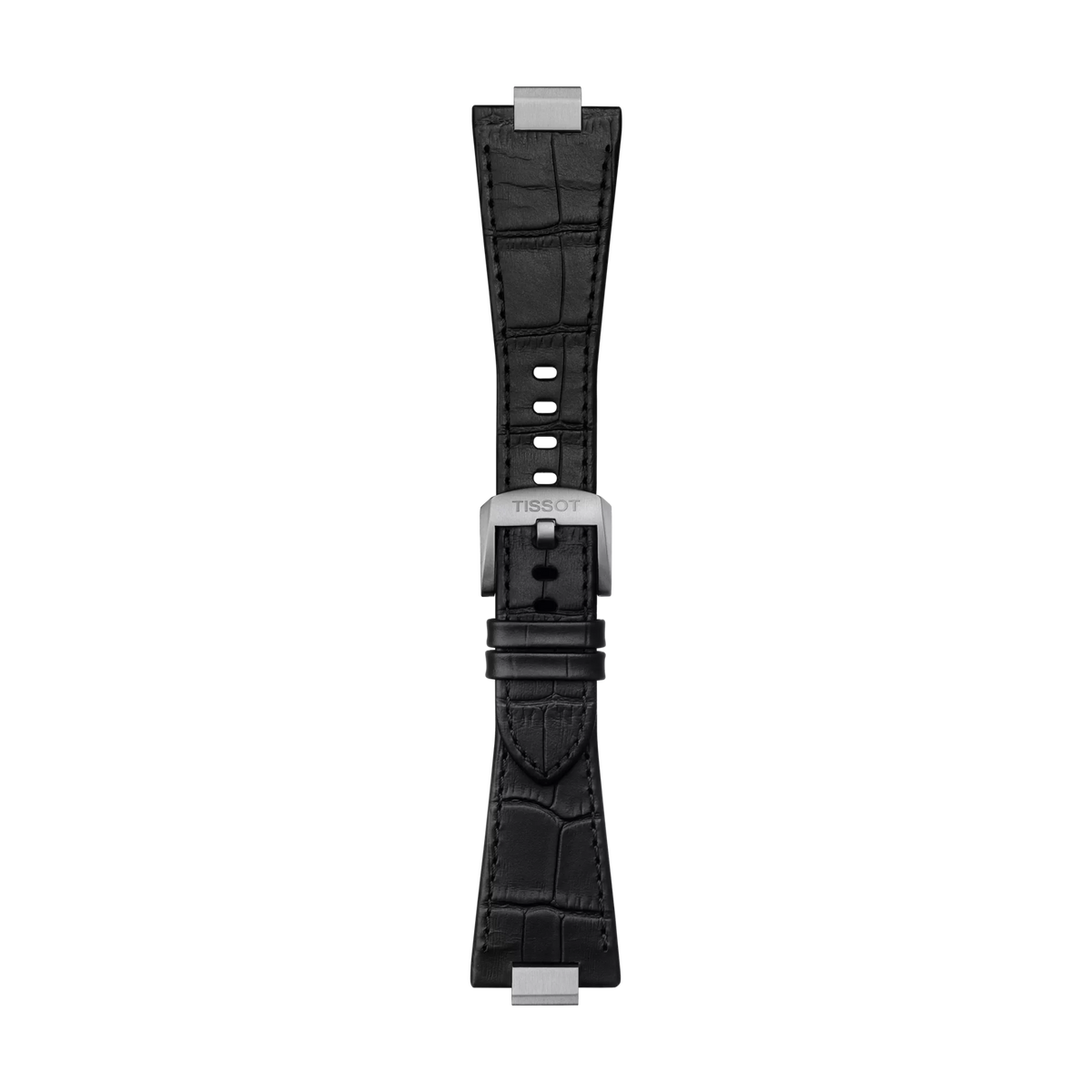 Tissot Official Black PRX 40mm Leather Strap With Steel Endpiece 1