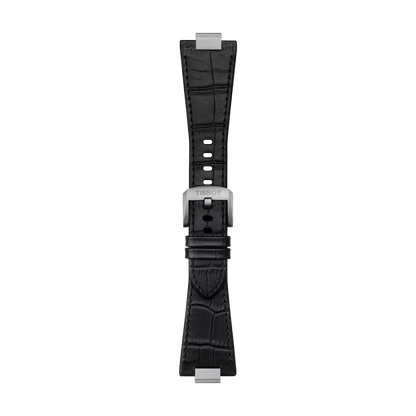 Tissot Official Black PRX 40mm Leather Strap With Steel Endpiece 1