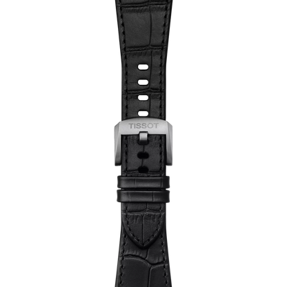 Tissot Official Black PRX 40mm Leather Strap With Steel Endpiece 2