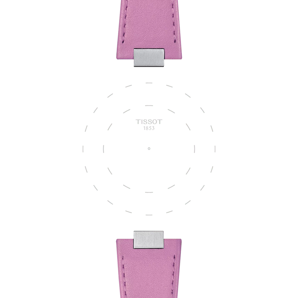 Tissot Official Pink PRX 35mm Leather Strap 3