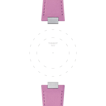 Tissot Official Pink PRX 35mm Leather Strap 3
