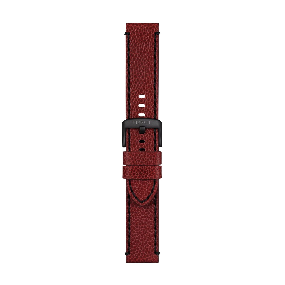 Tissot Official Burgundy Leather Strap Lugs 22mm 1