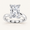 1CT Radiant Cut Lab Grown Diamond Solitaire Ring