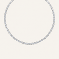 7CT Round Cut Bexel Set Tennis Necklace
