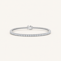 3CT Round Cut Lab Grown Diamond Four Prong Tennis Bracelet