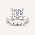 2CT Princess Cut Lab Grown Diamond Solitaire Ring