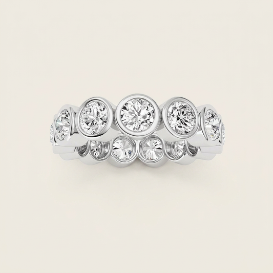 3.2CT Round Cut Lab Grown Diamond Eternity Ring