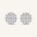 2.00CT Round Cut Lab Grown Diamond Earrings
