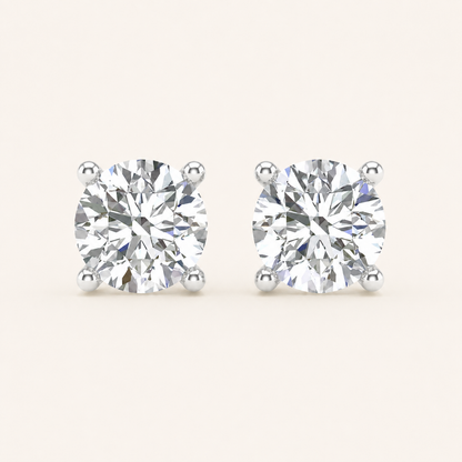 0.50CT Round Cut Lab Grown Diamond Earring