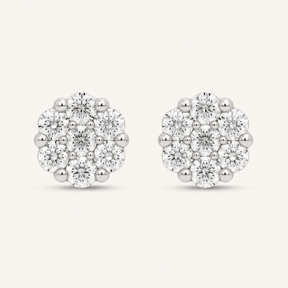 0.15CT Round Cut Lab Grown Diamond Earrings