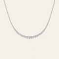 15CT Round Cut Lab Grown Diamond Tennis Necklace