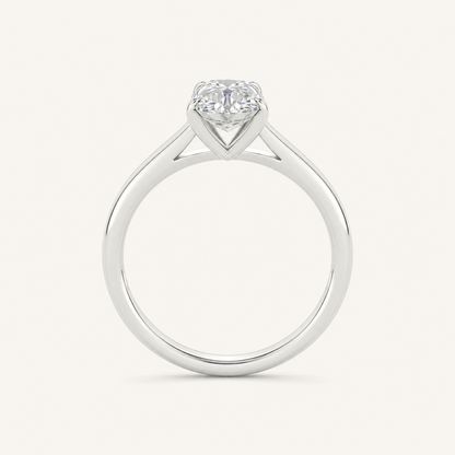 2CT Pear Cut Lab Grown Diamond Solitaire Ring