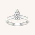 1.00CT Pear Cut Lab Grown Diamond Solitaire Ring