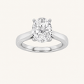 3.00 CT Oval Cut Lab Grown Diamond Solitaire Ring