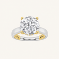 3.5CT Round Cut Lab Grown Diamond Hidden Halo Ring