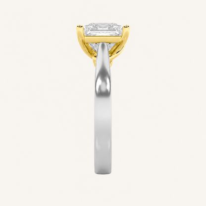 2CT Princess Cut Lab Grown Diamond Solitaire Ring