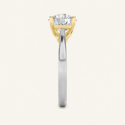 1CT Round Cut Lab Grown Diamond Solitaire Ring