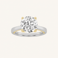 1CT Round Cut Lab Grown Diamond Solitaire Ring