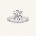 3CT Round Cut Lab Grown Diamond Solitaire Ring