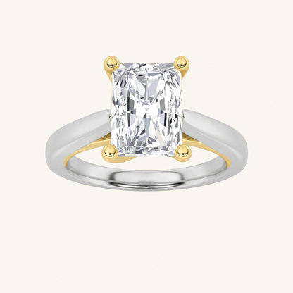 1CT Radiant Cut Lab Grown Diamond Solitaire Ring