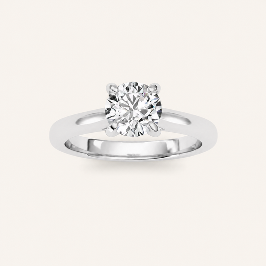 0.75CT Round Cut Lab Grown Diamond Solitaire Ring