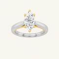 1CT Marquise Cut Lab Grown Diamond Solitaire Ring