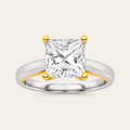 2CT Princess Cut Lab Grown Diamond Solitaire Ring