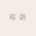 1CT Round Cut Lab Grown Diamond Stud Earrings