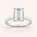 1CT Emerald Cut Lab Grown Diamond Solitaire Ring