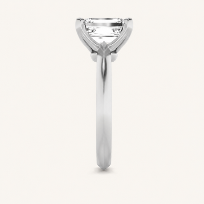 1.5CT Emerald Cut Lab Grown Diamond Solitaire Ring