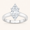 1CT Marquise Cut Lab Grown Diamond Solitaire Ring