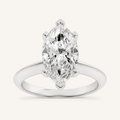 1CT Marquise Cut Lab Grown Diamond Solitaire Ring