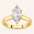 2CT Marquise Cut Lab Grown Diamond Solitaire Ring